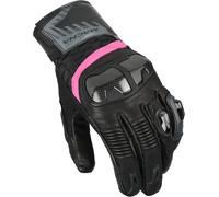 Macna Chiza Guanti da moto da donna, nero-rosa, taglia S per donne