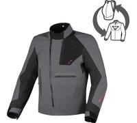 Macna Giacca tessile moto Corvit impermeabile Nero/Grigio Taglia M Uomo