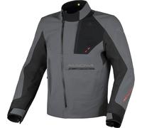 Macna Corvit impermeabile Giacca tessile moto, nero-grigio, taglia XL per maschi