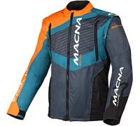 Macna Crest Giacca Motocross, grigio-arancione, taglia L per maschi