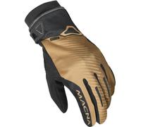 Macna Crew RTX guanti da moto impermeabili, nero/marrone chiaro, Taglia XL