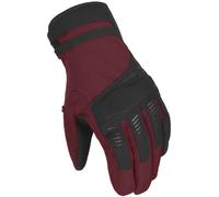 Macna Dim RTX guanti da moto da donna impermeabili, nero-rosso, taglia S per donne