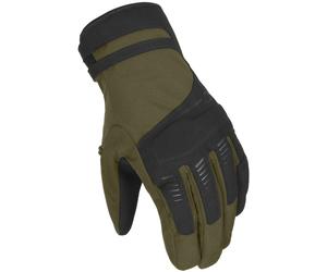 Macna Dim RTX guanti da moto da donna impermeabili, nero-verde, taglia L per donne