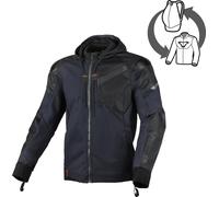 Macna Distec Giacca tessile da motocicletta, blu/nero, Taglia S