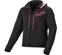 Macna District Giacca tessile moto da donna, grigio scuro, Taglia XS