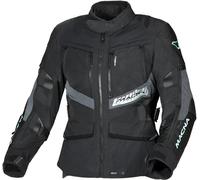 Macna Domane impermeabile Giacca tessile moto da donna, nero, Taglia S
