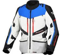 Macna Domane impermeabile Moto Tessile Giacca, Grigio/blu chiaro, Taglia S
