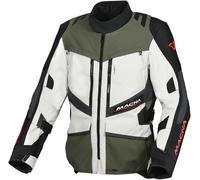 Macna Domane impermeabile Moto Tessile Giacca, grigio-verde, taglia L per maschi