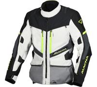 Macna Domane impermeabile Moto Tessile Giacca, nero-grigio, taglia 2XL per maschi