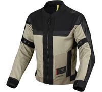 Macna Empire 2.0 impermeabile Giacca tessile moto da donna, nero-beige, taglia L per donne
