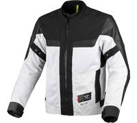 Macna Empire 2.0, giacca tessile impermeabile S male Grigio Chiaro/Nero