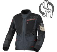 Macna Flexodus Giacca tessile da motocicletta impermeabile, nero-blu, taglia L per maschi