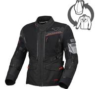 Macna Flexodus Giacca tessile da motocicletta impermeabile, nero, Taglia 5XL