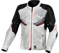 Macna Foxter, giacca in tessuto M male Grigio Chiaro/Rosso/Nero