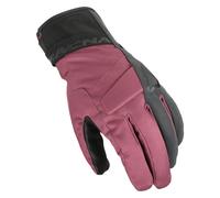 Macna Guanti da moto Daunta RTX NightEye Impermeabili Nero/Rosso Taglia L Donna