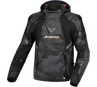 Macna Giacca da moto, Bradical Nero/Arancio L