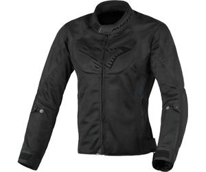 Macna Grisca Solid Giacca tessile moto da donna, nero, Taglia L