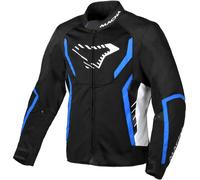 Macna Grisco Giacca tessile moto, nero-bianco-blu, taglia 2XL per maschi