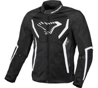 Macna Grisco Giacca tessile moto, nero-bianco, taglia 2XL per maschi