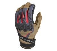 Macna Zairon Guanti da moto, nero/marrone, Taglia L