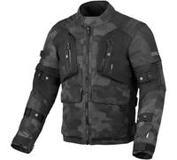 Macna Higera Camo impermeabile Moto Tessile Giacca, nero-multicolore, taglia M per maschi