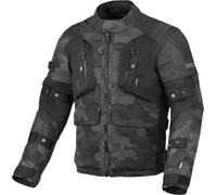 Macna Higera Camo impermeabile Moto Tessile Giacca, nero-multicolore, taglia L per maschi