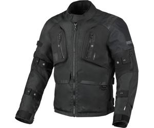 Macna Higera Solid impermeabile Moto Tessile Giacca, nero, taglia 3XL per maschi