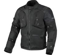 Macna Higera Solid impermeabile Moto Tessile Giacca, nero, Taglia S