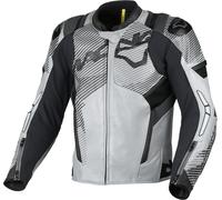 Macna Ignite giacca in pelle da moto traforata, nero/grigio, Taglia 58
