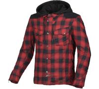 Macna Inland Plaid Giacca tessile moto, rosso, taglia M per maschi