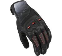 Macna Guanti da moto Jugo 2.0 in pelle e tessuto Nero/Rosso XL Uomo