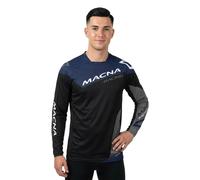 Macna Backyard-1 Maglia Motocross, nero/grigio/blu, Taglia S