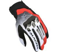 Macna Mana Guanti da moto, nero-bianco-rosso, taglia M per maschi