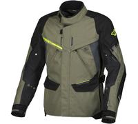 Macna Mundial impermeabile Moto Tessile Giacca, Verde/Nero, Taglia XL