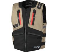 Macna MUTV-1 Gilet da moto, nero-beige, taglia L XL per maschi