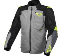 Macna Notch, giacca tessile impermeabile M male Grigio/Nero/Giallo Fluo