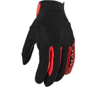 Macna Obtain Leather, guanti 3XL male Nero/Giallo Fluo