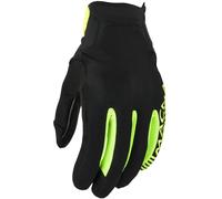 Macna Obtain Leather Guanti da moto, nero-giallo, taglia 2XL per maschi