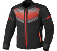Macna Orcano 2.0 Giacca tessile da moto, nero-rosso, taglia 3XL per maschi