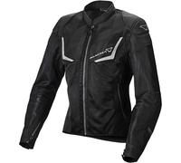 Macna Orcano Giacca tessile moto da donna, nero, Taglia M
