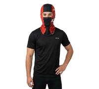 Macna Passamontagna Macna Mane per motociclette Nero-Rosso Uomo Taglia unica