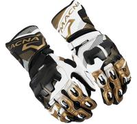 Guanti In Pelle Macna Powertrack 2.0 Nero Bianco Oro M