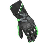 Macna Powertrack Guanti da moto, nero-verde, taglia 2XL per maschi