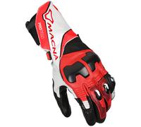 Macna Protego Guanti da moto, nero-bianco-rosso, taglia M per maschi