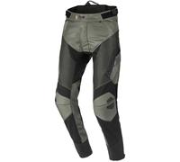 Macna Qargon Tapered Pantaloni tessili per motociclette, Verde/Nero, Taglia M corto