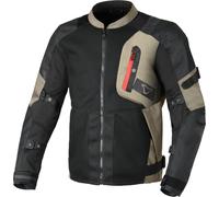 Macna Raddic Giacca tessile moto, nero-beige, taglia 2XL per maschi
