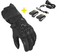 Macna Rafino RTX Kit Guanto invernale da motocicletta impermeabile riscaldabile + 7,4V / 2,2A batterie e caricatore, taglia L per maschi