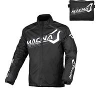 Macna Rainossi Giacca impermeabile per motociclette, nero-bianco, taglia 2XL per maschi