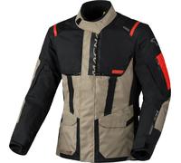 Macna Rancher 2.0, giacca tessile impermeabile 3XL male Beige/Nero/Rosso