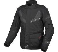 Macna Rancher impermeabile Moto Tessile Giacca, nero/grigio, Taglia S